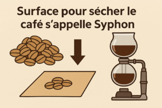 surface pour secher le cafe s’appelle syphon